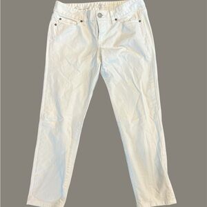 LOFT White Modern Crop Jeans